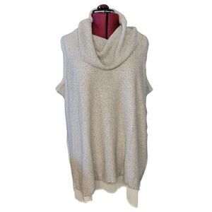 Avenue Tweed Cowlneck Sweater Vest (Size 26/28)